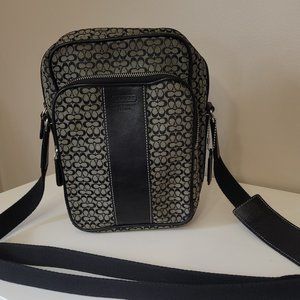 Vintage Coach Crossbody Black/Gray
